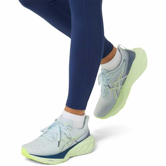 Asics Novablast 4 Running Shoes Womens Сиво/Синьо Дамски маратонки