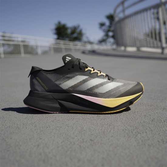 Adidas Мъжки Маратонки За Бягане Adizero Boston 12 Womens Running Shoes Black/Spark Маратонки с висок свод