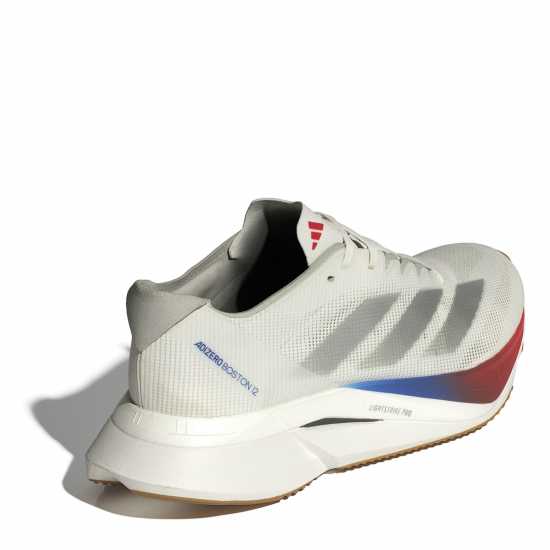 Adidas Мъжки Маратонки За Бягане Adizero Boston 12 Womens Running Shoes Бял/Сребърен/Рубин Атлетика