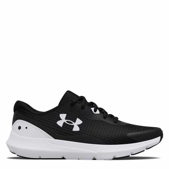 Under Armour Surge 3 Trainers Womens Черно/Бяло Дамски високи кецове