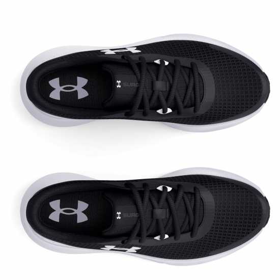 Under Armour Surge 3 Trainers Womens Черно/Бяло Дамски високи кецове