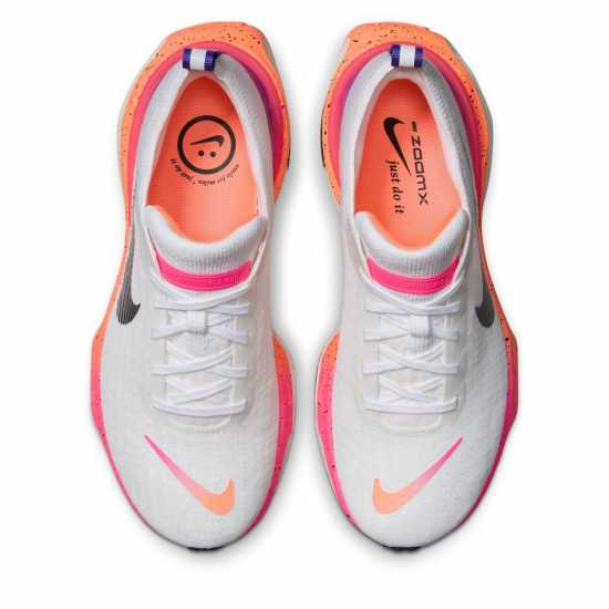 Nike Мъжки Маратонки За Бягане Zoomx Invincible 3 Flyknit Womens Running Shoes Бяло/Манго Атлетика