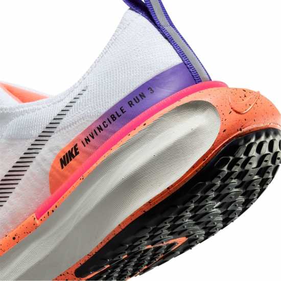 Nike Мъжки Маратонки За Бягане Zoomx Invincible 3 Flyknit Womens Running Shoes Бяло/Манго Атлетика