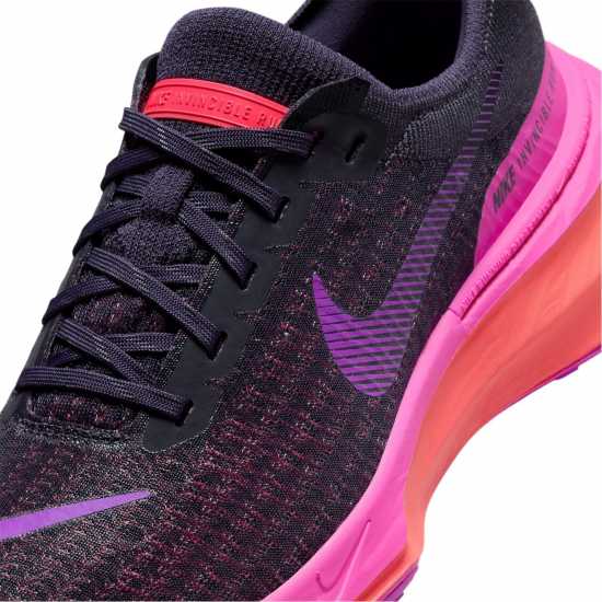 Nike Мъжки Маратонки За Бягане Zoomx Invincible 3 Flyknit Womens Running Shoes Тъмно виноградно Маратонки с висок свод