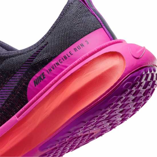 Nike Мъжки Маратонки За Бягане Zoomx Invincible 3 Flyknit Womens Running Shoes Тъмно виноградно Маратонки с висок свод