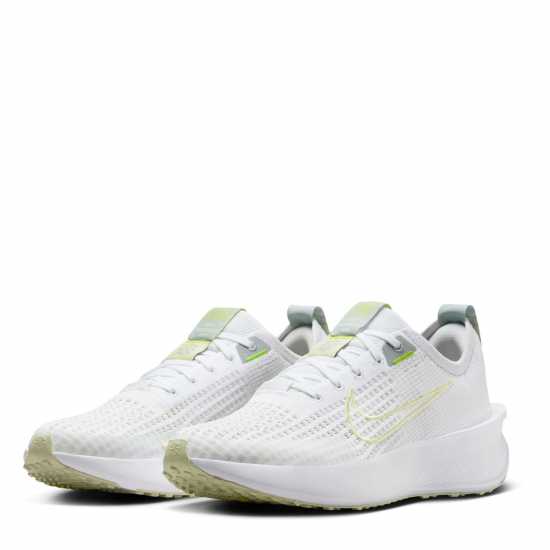 Nike Interact Run Women's Running Shoes Бяло/Лайм Маратонки с висок свод