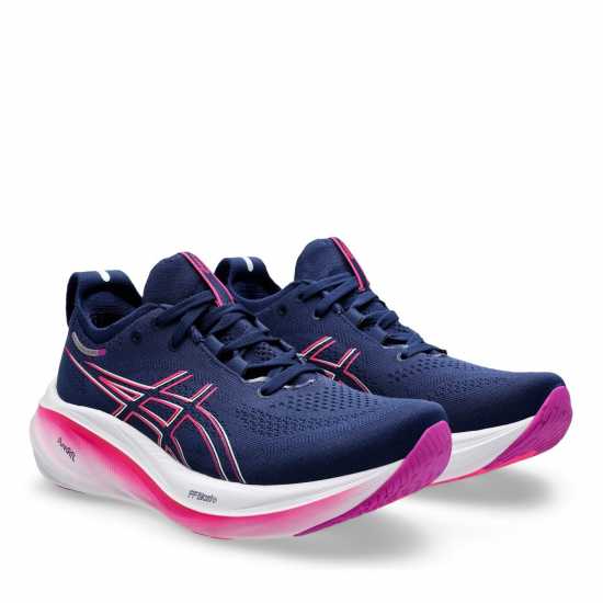 Asics Gel-Nimbus 26 Running Shoe Womens Синьо/Магента Маратонки с висок свод