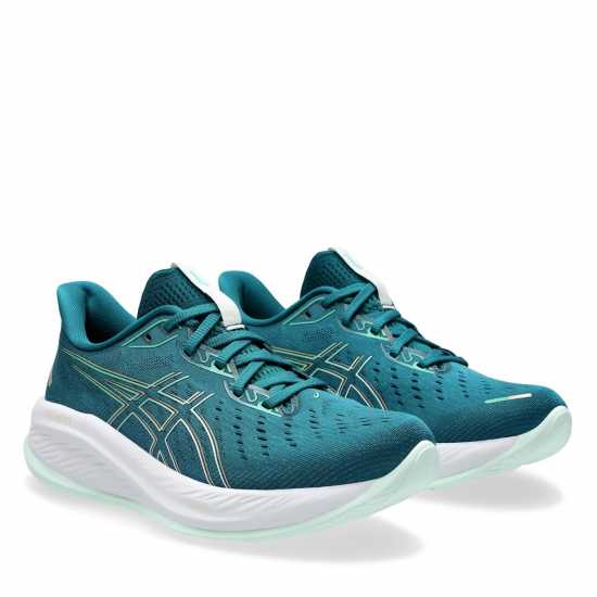 Asics Gel-Cumulus 26 Running Trainers Womens Синьо-зелено Маратонки с висок свод