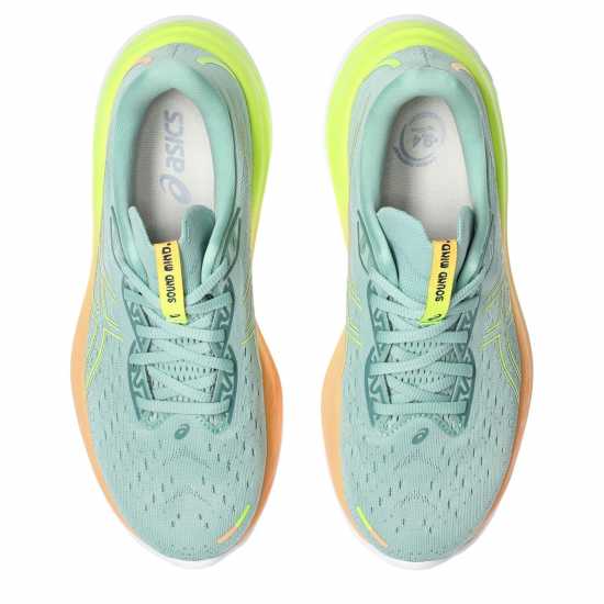 Asics Gel-Cumulus 26 Running Trainers Womens Синьо-жълто Маратонки с висок свод