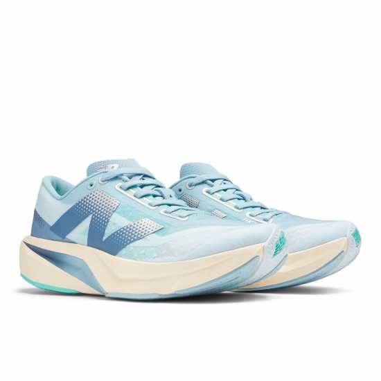 Мъжки Маратонки За Бягане New Balance Balance Fuelcell Rebel V4 Womens Running Trainers Синьо/Бяло Маратонки с висок свод