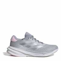 Adidas Мъжки Маратонки За Бягане Supernova Stride Womens Running Shoes Хало Сребърно Маратонки с висок свод