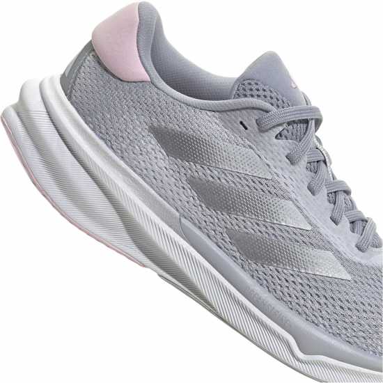 Adidas Мъжки Маратонки За Бягане Supernova Stride Womens Running Shoes Хало Сребърно Маратонки с висок свод