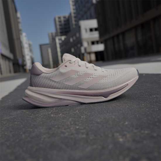 Adidas Мъжки Маратонки За Бягане Supernova Solution Womens Running Shoes Пясъчно розово Маратонки с висок свод