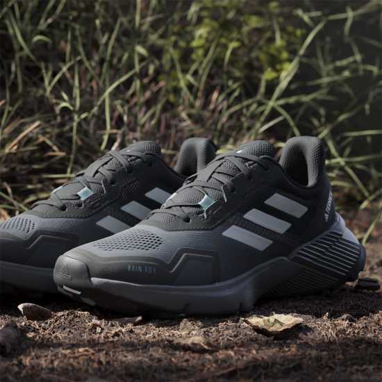 Adidas Мъжки Маратонки Бягане По Пътеки Terrex Soulstride Rain.rdy Womens Trail Running Shoes Черно/Бяло Дамски туристически обувки