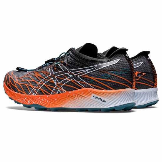 Asics Мъжки Маратонки Бягане По Пътеки Fuji Speed Mens Trail Running Shoes Черно/Оранжево Дамски туристически обувки