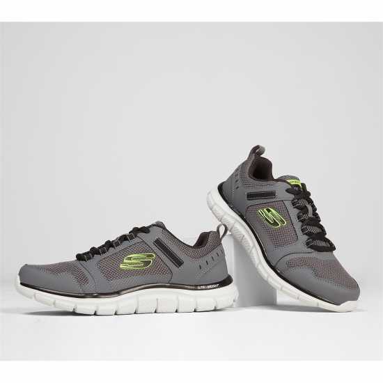 Skechers Мъжки Обувки За Бягане Track Knockhill Running Shoes Mens Сиво Мъжки маратонки