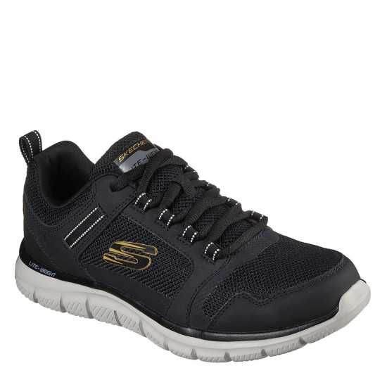 Skechers Мъжки Обувки За Бягане Track Knockhill Running Shoes Mens Черно/Бяло Мъжки маратонки