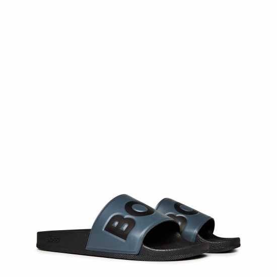 Hugo Boss Boss Aryeh Sliders Grey/Black 021 Мъжки сандали и джапанки