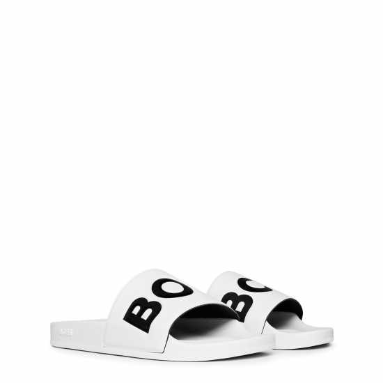 Hugo Boss Boss Aryeh Sliders White 101 Мъжки сандали и джапанки