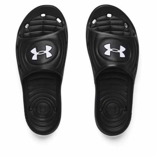 Under Armour Мъжки Джапанки Locker Iv Sl Sliders Mens Черно/Бяло 