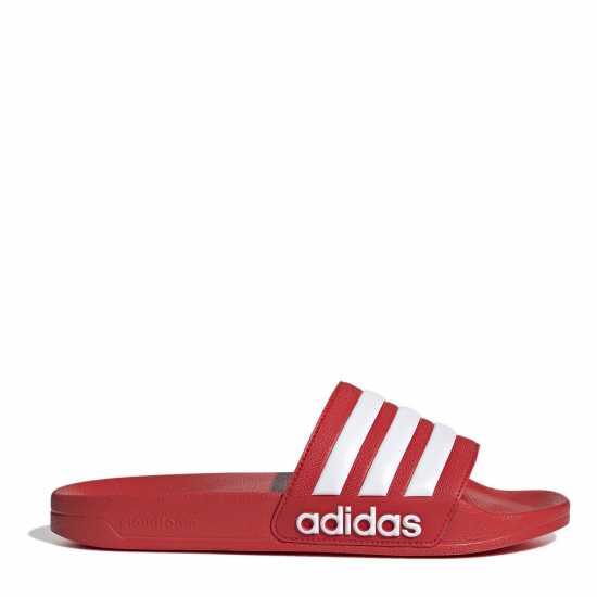 Adidas Adilette Shower Slides Adults Червено/Бяло Мъжки сандали и джапанки