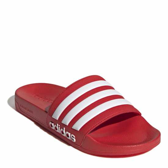 Adidas Adilette Shower Slides Adults Червено/Бяло Мъжки сандали и джапанки