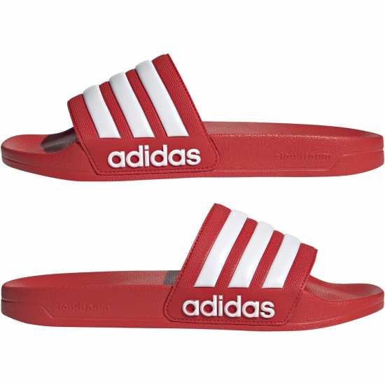 Adidas Adilette Shower Slides Adults Червено/Бяло Мъжки сандали и джапанки