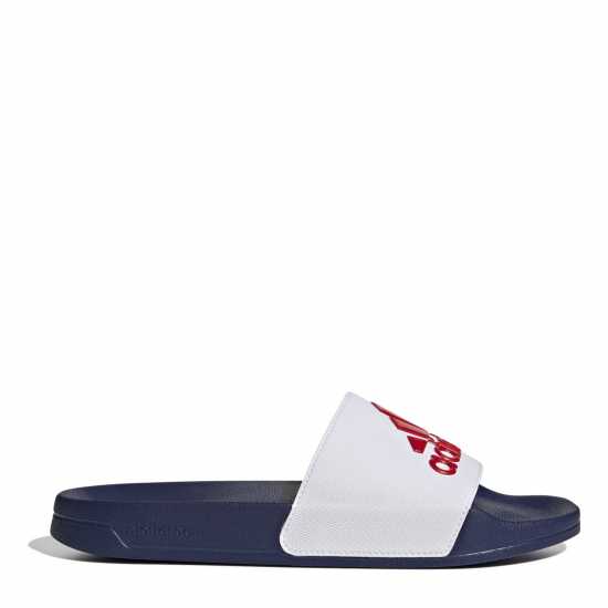 Adidas Adilette Shower Slides Unisex Бяло/Синьо/Червено 