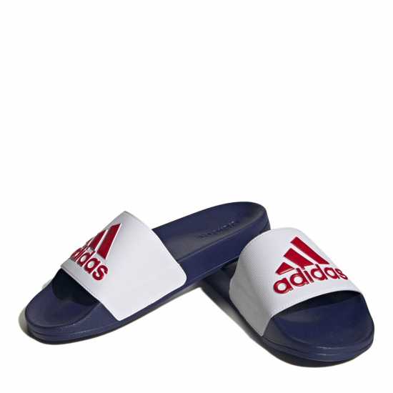 Adidas Adilette Shower Slides Unisex Бяло/Синьо/Червено 