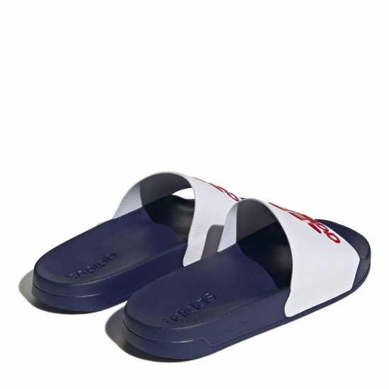 Adidas Adilette Shower Slides Unisex Бяло/Синьо/Червено 