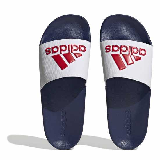 Adidas Adilette Shower Slides Unisex Бяло/Синьо/Червено 