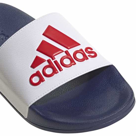 Adidas Adilette Shower Slides Unisex Бяло/Синьо/Червено 