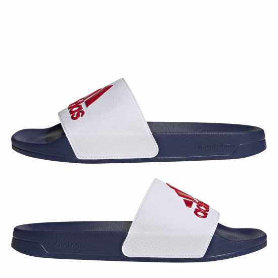 Adidas Adilette Shower Slides Unisex Бяло/Синьо/Червено 