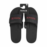 Мъжки Джапанки Hurley Velco Sliders Mens Черно/Червено Мъжки сандали и джапанки