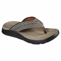 Skechers Мъжки Сандали Sargo - Point Vista Flat Sandals Mens Светло кафяво 