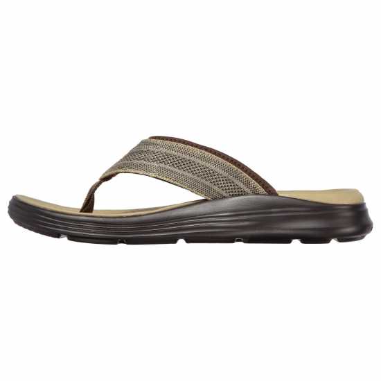 Skechers Мъжки Сандали Sargo - Point Vista Flat Sandals Mens Светло кафяво 