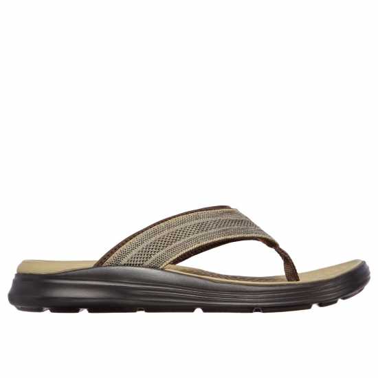 Skechers Мъжки Сандали Sargo - Point Vista Flat Sandals Mens Светло кафяво 