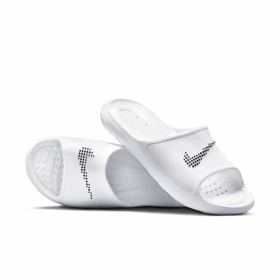 Nike Мъжки Джапанки Victori Shower Sliders Mens Бяло/Черно 