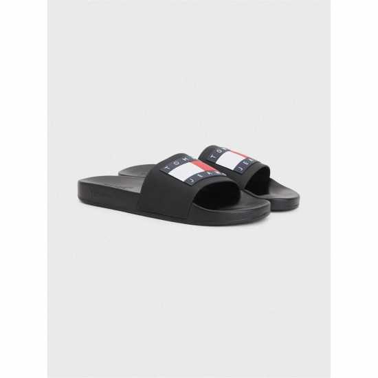 Tommy Jeans Flag Sliders Черно BDS Holiday Essentials