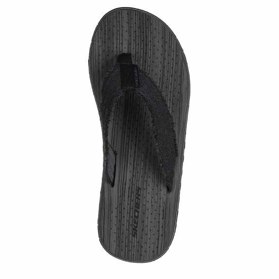 Skechers Мъжки Сандали Tantric Flat Sandals Mens Черно Мъжки сандали и джапанки