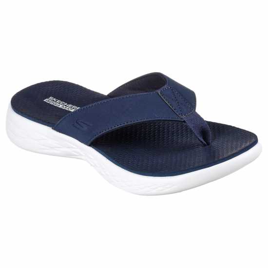 Skechers Мъжки Джапанки On The Go Vacay Womens Flip Flops Морска синьо Дамски сандали и джапанки