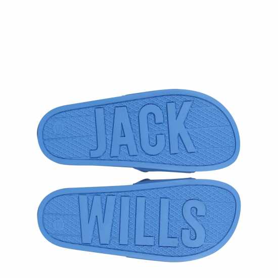 Jack Wills Logo Slider Синьо Дамски сандали и джапанки