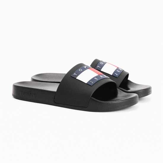 Tommy Jeans Pool Sliders Черно Mens