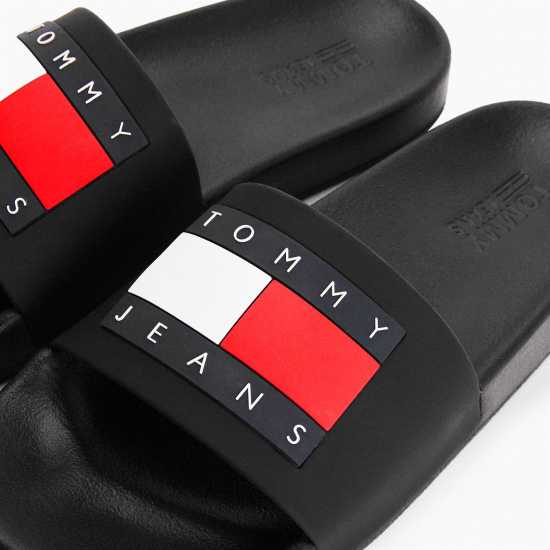 Tommy Jeans Pool Sliders Черно Mens