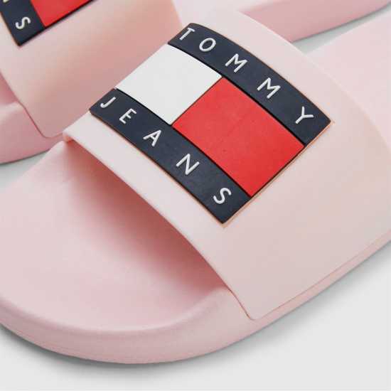 Tommy Jeans Pool Sliders Мъгливо розово Mens