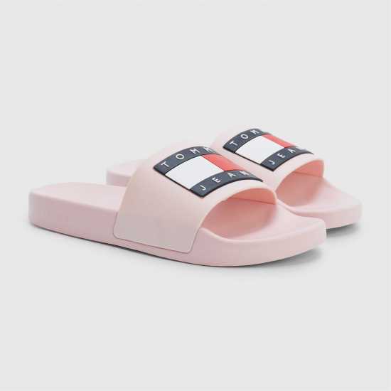 Tommy Jeans Pool Sliders Мъгливо розово Mens