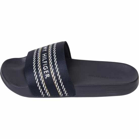 Tommy Jeans Tommy Webbing Slide Космическо синьо 