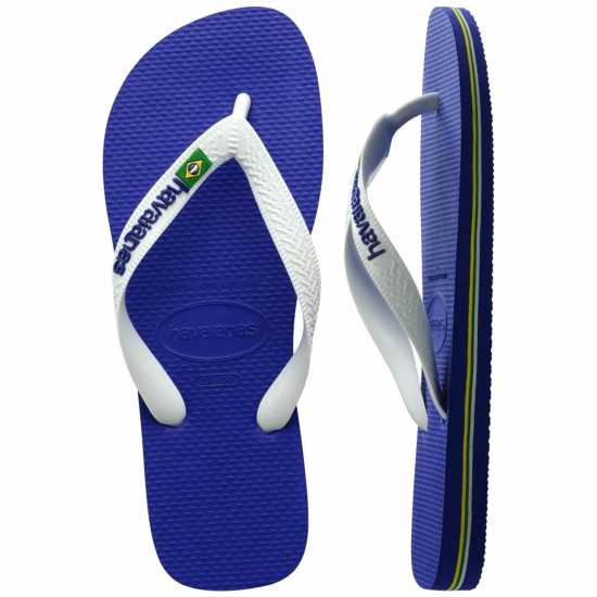 Havaianas Hav. Brasil Logo Black/black 29/30 Морско синьо Детски сандали и джапанки