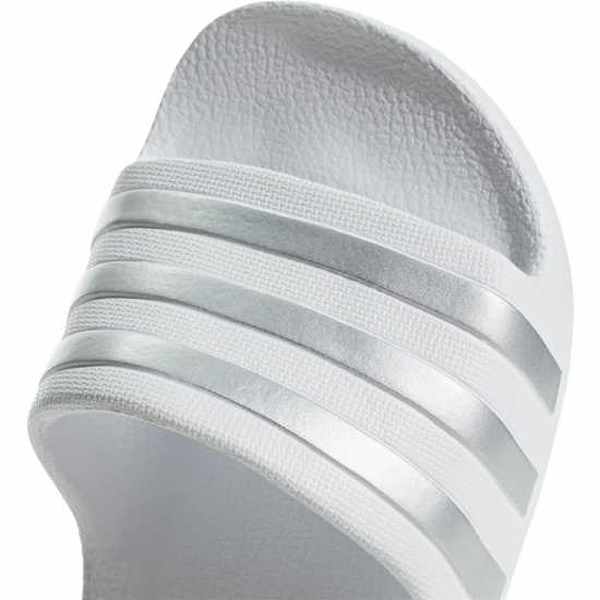 Adidas Adilette Aqua Slide Boys Бяло/сребро Детски сандали и джапанки