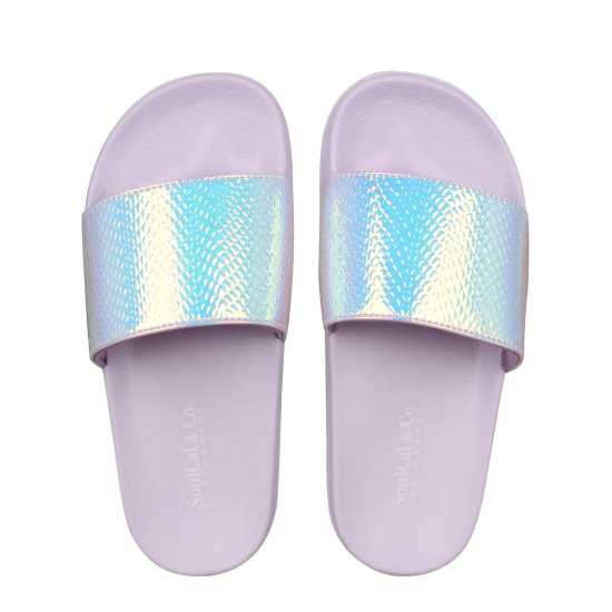 Soulcal Childrens Sliders Iridescent Детски сандали и джапанки